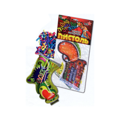 Пистоль Надувная хлопушка купить в Острогожске | ostrogozhsk.salutsklad.ru