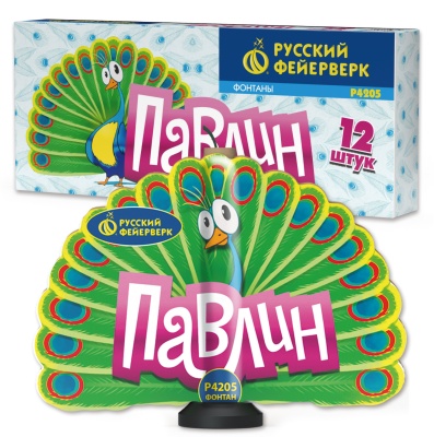 Павлин F Пиротехнический фонтан купить в Острогожске | ostrogozhsk.salutsklad.ru