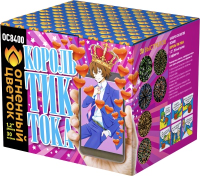 Король Тик-Тока Батарея салютов купить в Острогожске | ostrogozhsk.salutsklad.ru