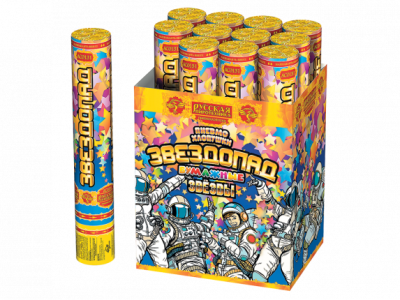 Звездопад 30 Пневматическая хлопушка купить в Острогожске | ostrogozhsk.salutsklad.ru