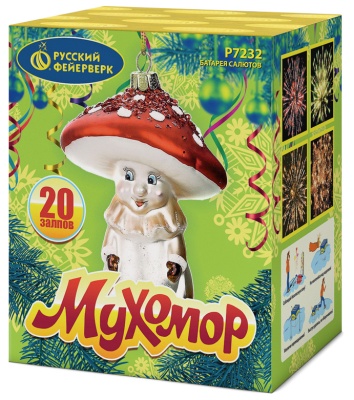 Мухомор Батарея салютов купить в Острогожске | ostrogozhsk.salutsklad.ru